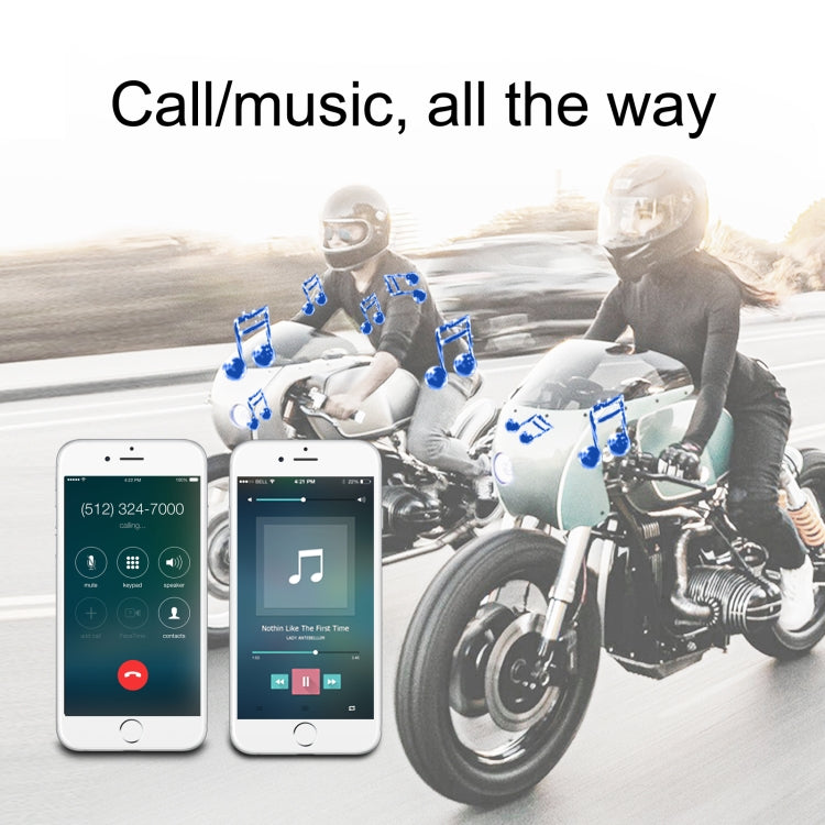 Casque Bluetooth pour casque de moto T4 BT 5.0 stéréo se connectant automatiquement avec support SIRI, T4