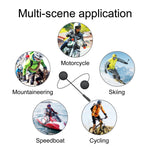 Casque Bluetooth pour casque de moto T4 BT 5.0 stéréo se connectant automatiquement avec support SIRI, T4