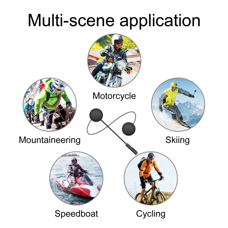Casque Bluetooth pour casque de moto T4 BT 5.0 stéréo se connectant automatiquement avec support SIRI, T4