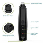 Coupe-ongles électrique pour chiens, rechargeable par USB, sans douleur, pour animaux de compagnie