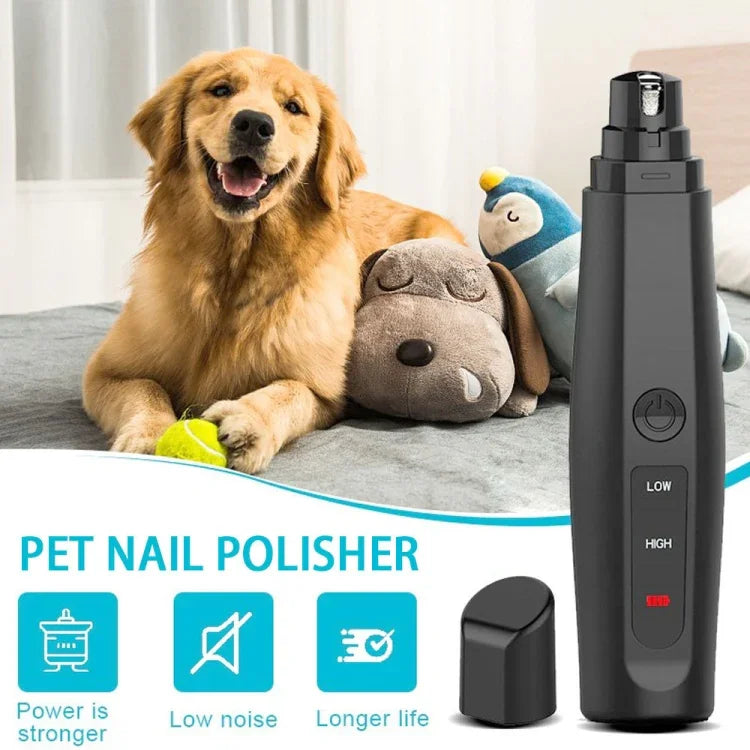 Coupe-ongles électrique pour chiens, rechargeable par USB, sans douleur, pour animaux de compagnie