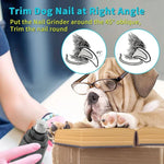 Coupe-ongles électrique pour chiens, rechargeable par USB, sans douleur, pour animaux de compagnie