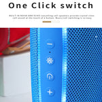 T&G TG287 Lampe Clignotante LED Enceinte Bluetooth Portable Stéréo Sans Fil Bass Subwoofer FM / TF / USB
