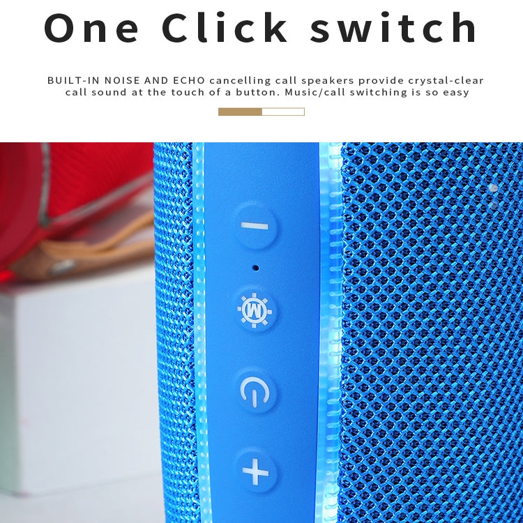 T&G TG287 Lampe Clignotante LED Enceinte Bluetooth Portable Stéréo Sans Fil Bass Subwoofer FM / TF / USB