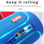 T&G TG287 Lampe Clignotante LED Enceinte Bluetooth Portable Stéréo Sans Fil Bass Subwoofer FM / TF / USB