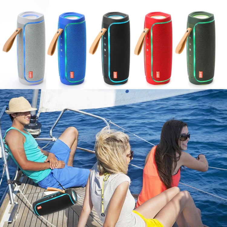T&G TG287 Lampe Clignotante LED Enceinte Bluetooth Portable Stéréo Sans Fil Bass Subwoofer FM / TF / USB