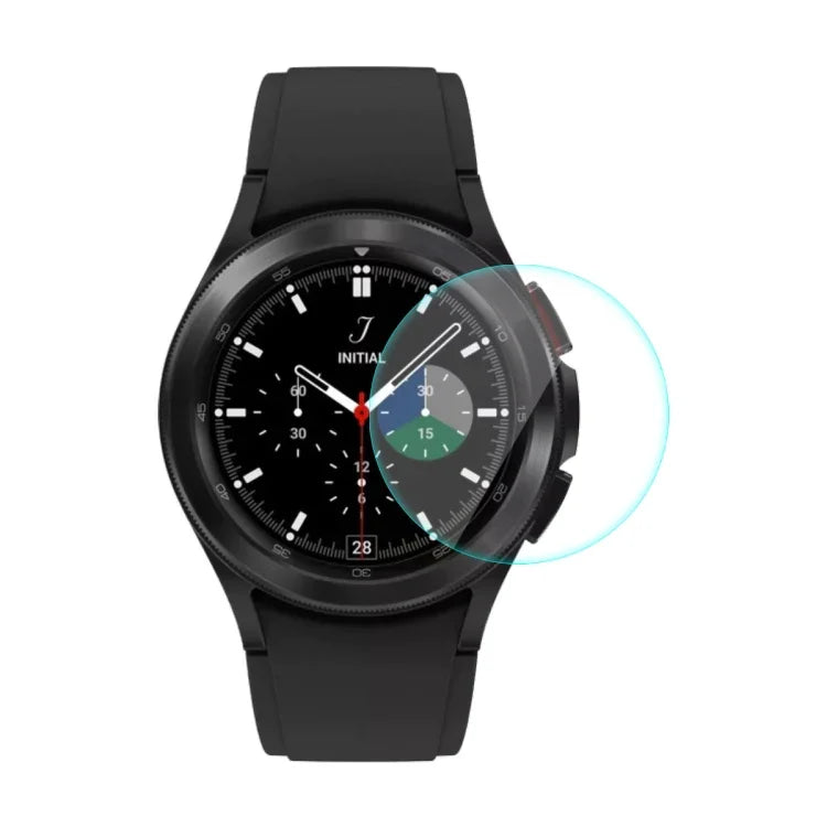 Pour Samsung Galaxy Watch4 Classic 46mm ENKAY Hat-Prince 0.2mm 9H 2.15D Protecteur d'écran en verre trempé à bords incurvés, 1 pièce, 2 pièces, 5 pièces, 10 pièces