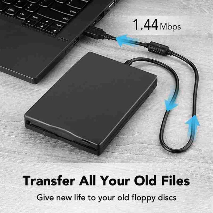 Lecteur de disquette portable 3,5 pouces 1,44MB périphérique FDD externe
