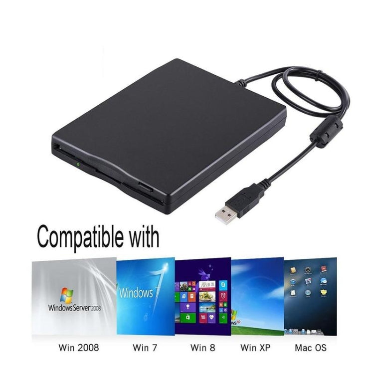 Lecteur de disquette portable 3,5 pouces 1,44MB périphérique FDD externe