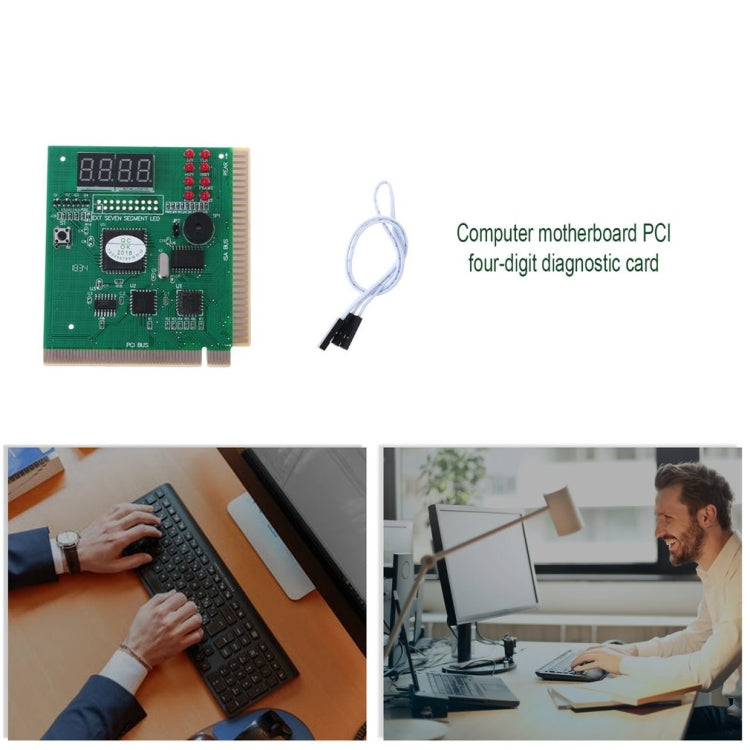 Carte de diagnostic PCI à quatre chiffres testeur de carte mère d'ordinateur, 4 bits