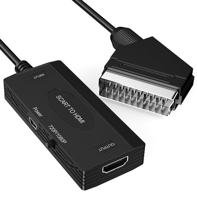 Adaptateur convertisseur audio vidéo SCART vers HDMI 1080P, SCART vers HDMI 1080P