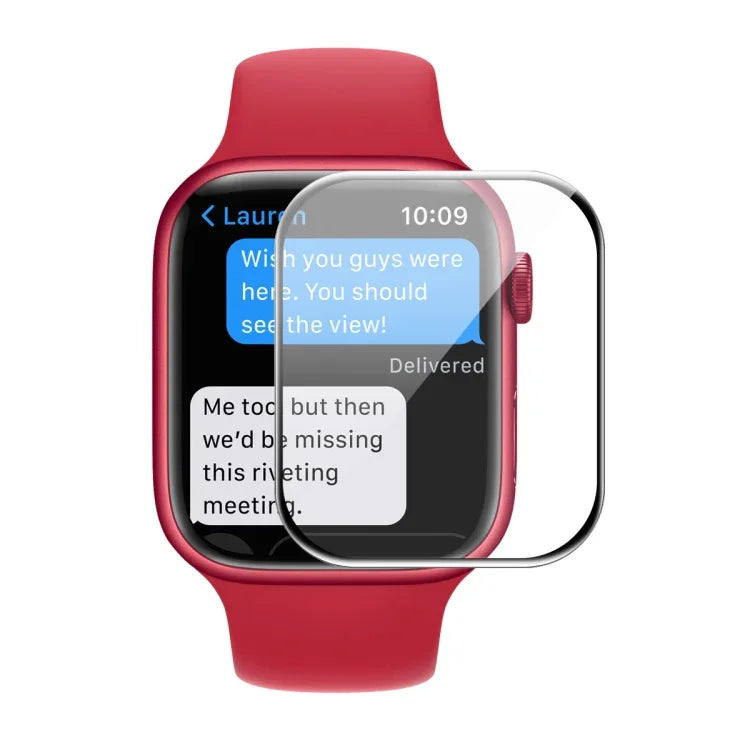 Pour Apple Watch Series 9 / 8 / 7 41 mm ENKAY Hat-Prince 3D Protection d'écran complète souple PC Edge + PMMA HD, 1 pièce, 2 pièces, 5 pièces, 10 pièces