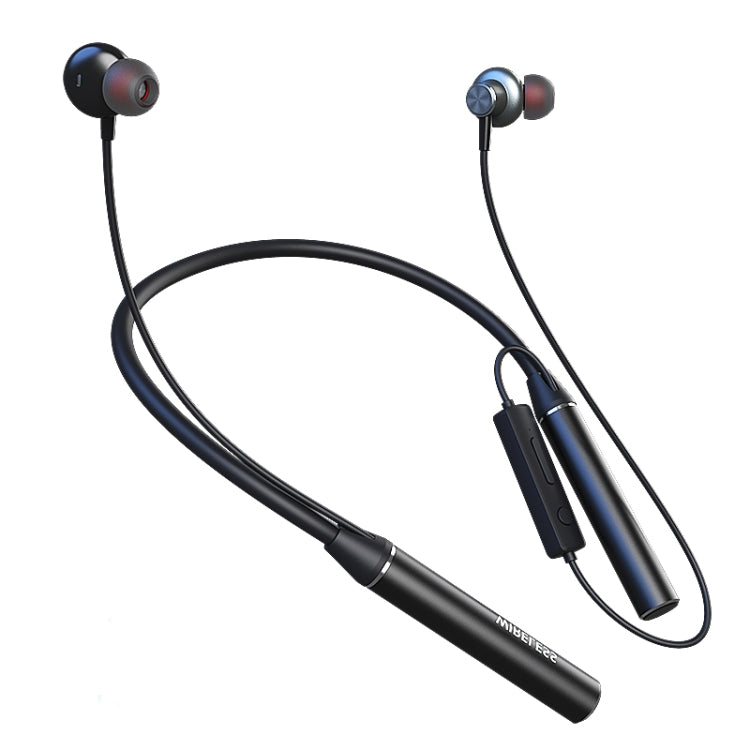GYM530 Écouteurs de sport magnétiques intra-auriculaires à réduction de bruit avec bandeau de cou, support stéréo mains libres/carte TF