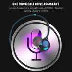 GYM530 Écouteurs de sport magnétiques intra-auriculaires à réduction de bruit avec bandeau de cou, support stéréo mains libres/carte TF