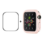 Cadre en polycarbonate ENKAY Hat-Prince + film protecteur d'écran HD PMMA à couverture intégrale pour Apple Watch Series 7 45 mm
