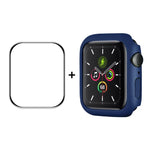 Cadre en polycarbonate ENKAY Hat-Prince + film protecteur d'écran HD PMMA à couverture intégrale pour Apple Watch Series 7 45 mm
