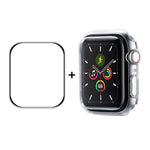 Cadre en polycarbonate ENKAY Hat-Prince + film protecteur d'écran HD PMMA à couverture intégrale pour Apple Watch Series 7 45 mm