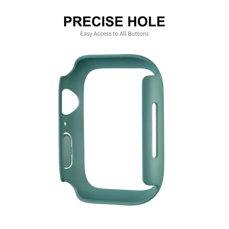 Cadre en polycarbonate ENKAY Hat-Prince + film protecteur d'écran HD PMMA à couverture intégrale pour Apple Watch Series 7 45 mm