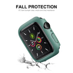 Cadre en polycarbonate ENKAY Hat-Prince + film protecteur d'écran HD PMMA à couverture intégrale pour Apple Watch Series 7 45 mm