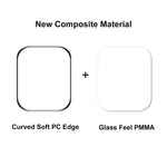 Cadre en polycarbonate ENKAY Hat-Prince + film protecteur d'écran HD PMMA à couverture intégrale pour Apple Watch Series 7 45 mm