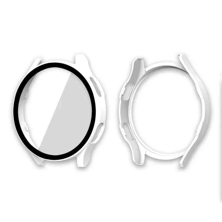 ENKAY Hat-Prince Full Coverage PC Frame + Tempered Glass Protector Composite Case for Samsung Galaxy Watch4 44mm
