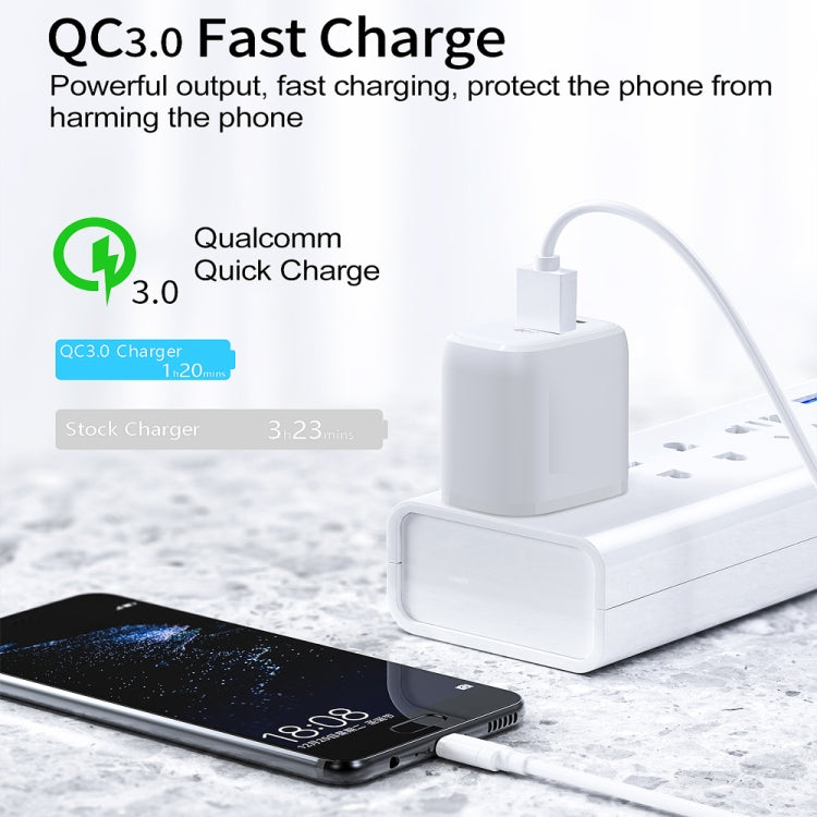 CS-20W Chargeur rapide portable mini à double port PD3.0 + QC3.0, chargeur