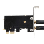 Adaptateur double antenne carte PCIE-1X vers NGFF-Ekey TXB001