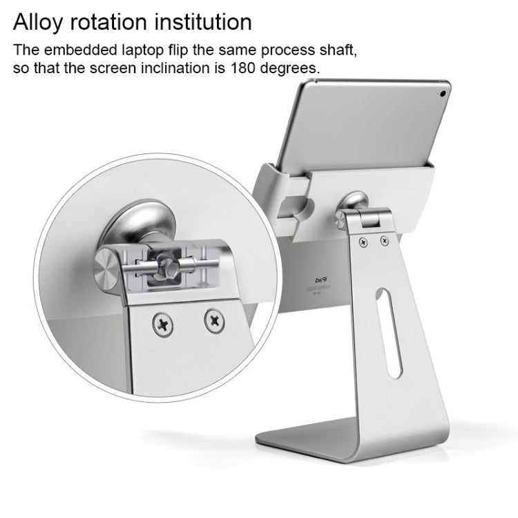 Support de bureau universel rotatif à 360° en alliage d'aluminium AP-7S pour tablette PC 7-13 pouces