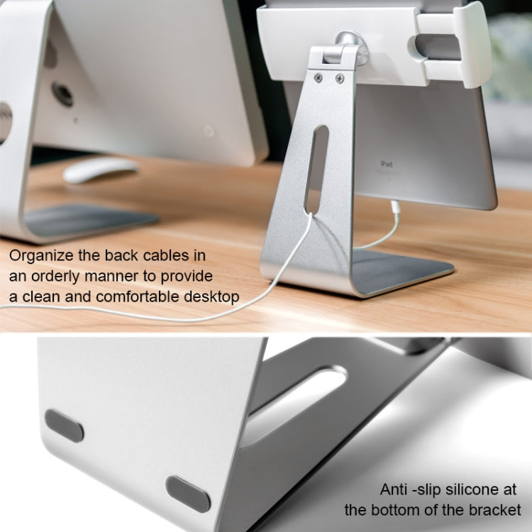 Support de bureau universel rotatif à 360° en alliage d'aluminium AP-7S pour tablette PC 7-13 pouces