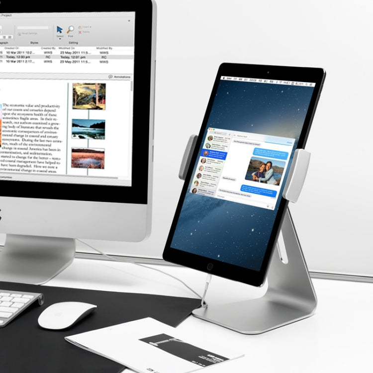 Support de bureau universel rotatif à 360° en alliage d'aluminium AP-7S pour tablette PC 7-13 pouces