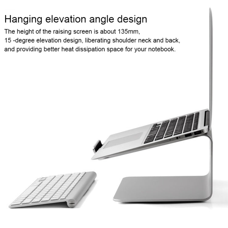 Support d'ordinateur portable réglable en alliage d'aluminium AP-2 avec rotation à 360 degrés pour ordinateur portable de 11 à 17 pouces, AP-2