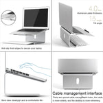 Support d'ordinateur portable réglable en alliage d'aluminium AP-2 avec rotation à 360 degrés pour ordinateur portable de 11 à 17 pouces, AP-2
