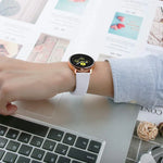 Bracelet en silicone monochrome pour Samsung Galaxy Watch Active 22 mm