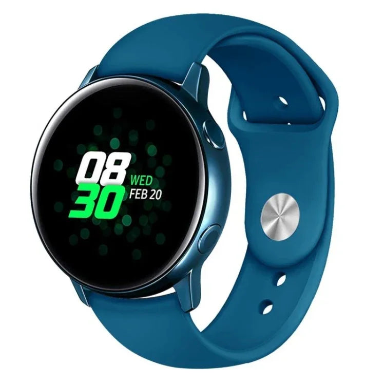 Bracelet en silicone monochrome pour Samsung Galaxy Watch Active 22 mm
