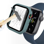 Boîtier ENKAY Hat-Prince 2 en 1 avec cadre en polycarbonate et protection en verre trempé 9H pour Apple Watch Series 7 45 mm