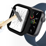 Boîtier ENKAY Hat-Prince 2 en 1 avec cadre en polycarbonate et protection en verre trempé 9H pour Apple Watch Series 7 45 mm