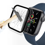 Boîtier ENKAY Hat-Prince 2 en 1 avec cadre en polycarbonate et protection en verre trempé 9H pour Apple Watch Series 7 45 mm