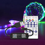 Contrôleur USB 5V WS2812B APP télécommande Bluetooth contrôleur musique pour bande LED SK6812 WS2811 WS2812