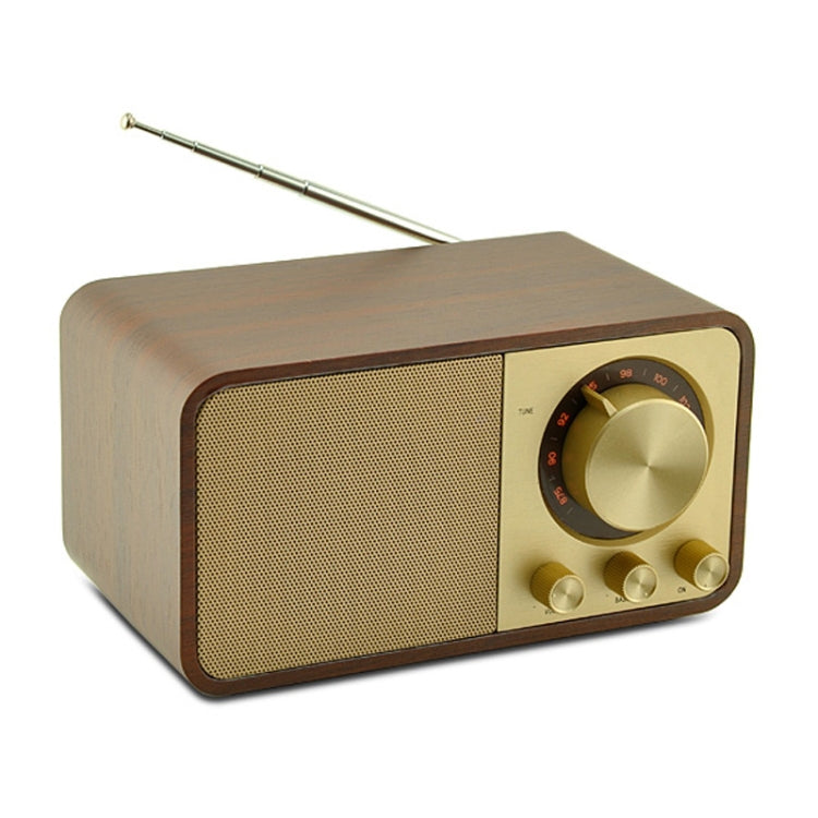 JY-66 Enceinte classique rétro BT5.0 sans fil texture bois, radio FM, support TF / U-Disk / AUX