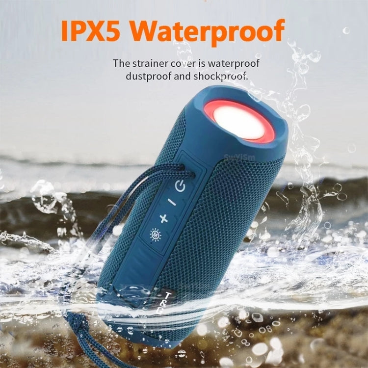 T&G TG227 Enceinte Musique Bluetooth Portable Étanche Extérieure avec LED Support FM / TF / USB
