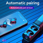 Écouteurs Bluetooth stéréo intra-auriculaires mini double canal TWS T&G TG909 avec affichage LED