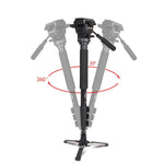 Monopode YUNTENG VCT-288 avec fixation pour trépied et rotule fluide, VCT-288