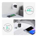 Chargeur rapide double port PD25W USB-C / Type-C + QC3.0 USB avec câble de données USB vers Type-C, prise britannique, prise britannique + câble USB vers Type-C