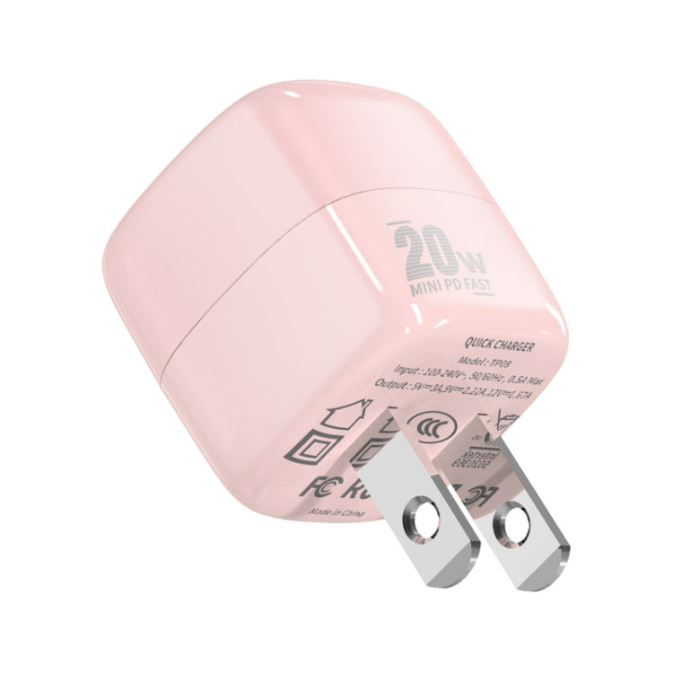 Chargeur rapide mini PD 20W USB-C / Type-C ENKAY APQ-011, prise US