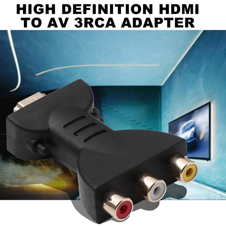 Adaptateur HDMI mâle plaqué or vers 3 RCA vidéo audio RVB Convertisseur composant AV pour DVD projecteur, HDMI