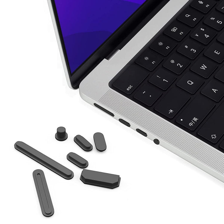 Bouchons anti-poussière en silicone ENKAY Hat-Prince pour MacBook Air 13,6 2022/2024 A2681 (M2) / A3113 (M3)