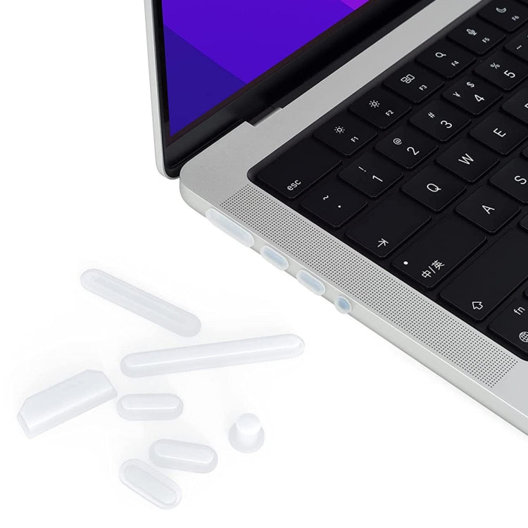 Bouchons anti-poussière en silicone ENKAY Hat-Prince pour MacBook Air 13,6 2022/2024 A2681 (M2) / A3113 (M3)