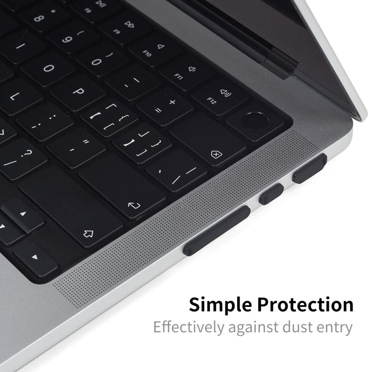 Bouchons anti-poussière en silicone ENKAY Hat-Prince pour MacBook Air 13,6 2022/2024 A2681 (M2) / A3113 (M3)