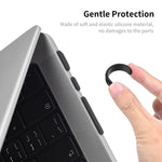 Bouchons anti-poussière en silicone ENKAY Hat-Prince pour MacBook Air 13,6 2022/2024 A2681 (M2) / A3113 (M3)