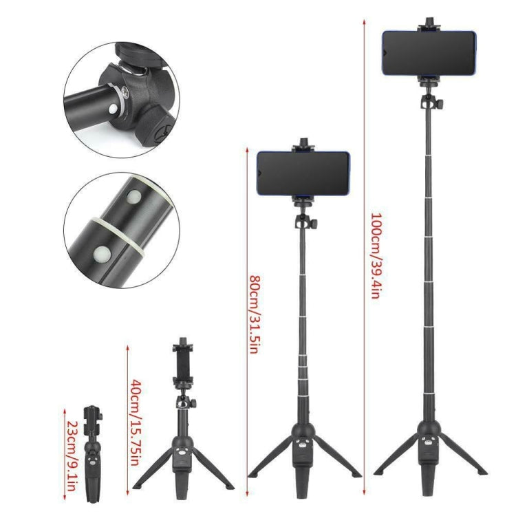 Trépied portable Yunteng YT-9928 3 en 1, monopode perche à selfie, télécommande Bluetooth pour tous les smartphones
